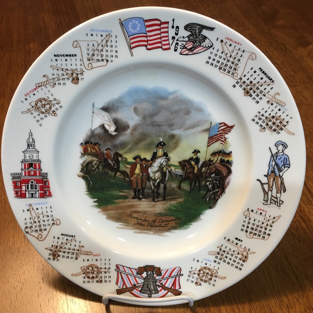 Commemorative historic plate